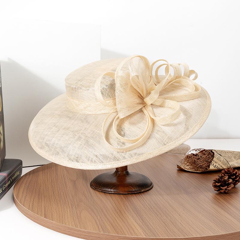 2025 Британский Ретро Летний Муслиновый Женский Социальный Банкетный Соломенный Шляпа с Защитой от Солнца One Size