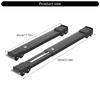 2Pcs Universals Washing Machine Rack Home Furniture Moving Roller Adjustable Length Base with Wheel Washer Dryer Stand