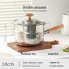 Uncoated Stainless Steel Baby Pot with Steamer