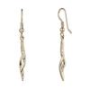 Estele Gold Plated Taffy Dangle Earrings for Girls and Women