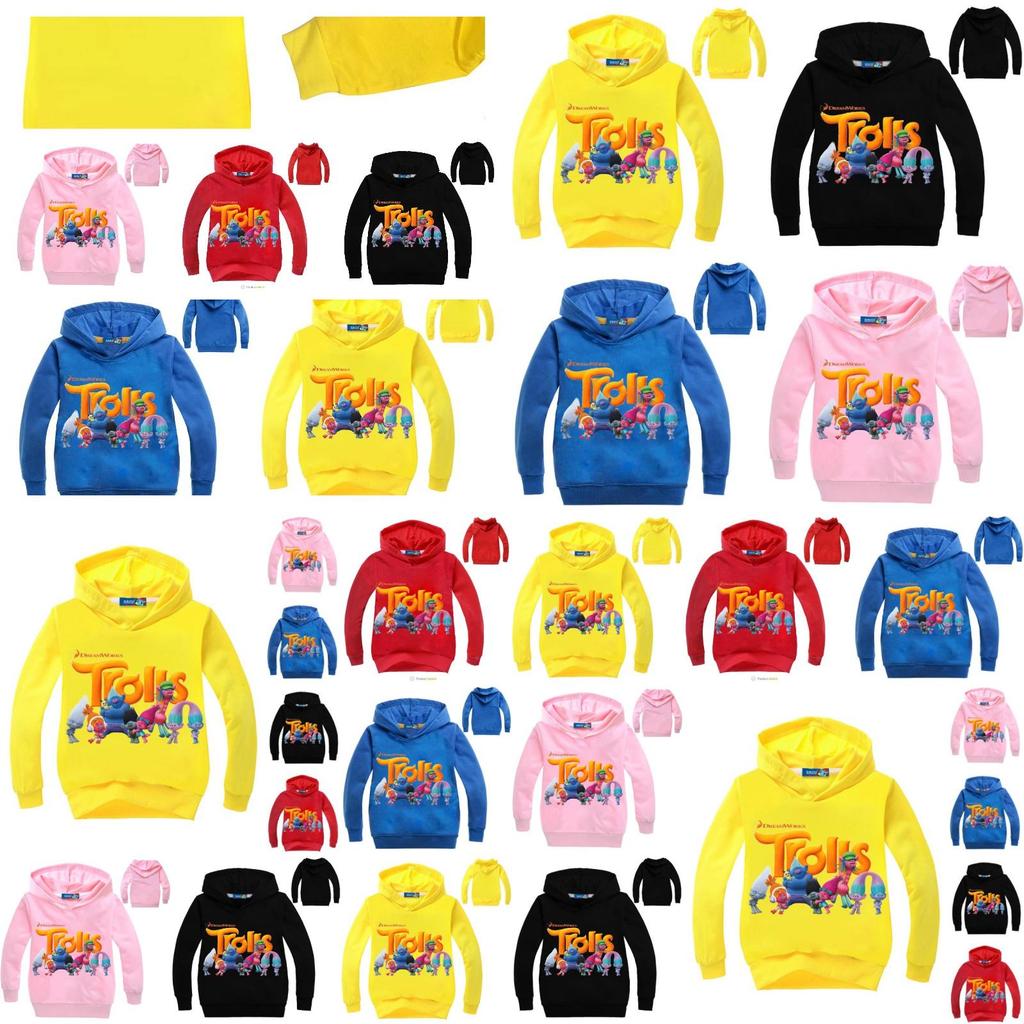 Dreamworks Trolls Movie Poppy Bobble Hoodie For Kids Soft And Stylish Cotton Clothes