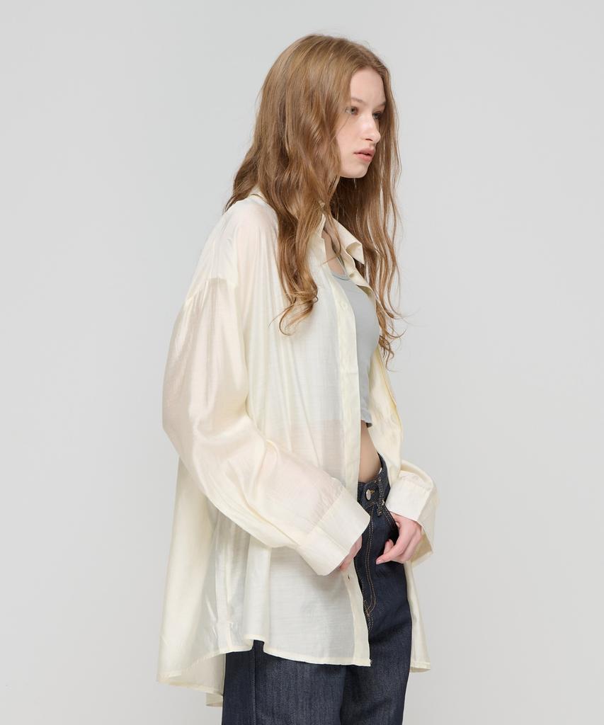 CARGOBROS FOR WOMAN Wrinkle-Free Overshirt (Ivory)