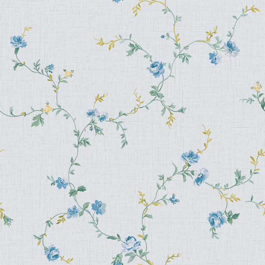 Europen Pastoral Style Little Flowers Non-woven Wallpaper Bedroom Living Room Decoration Wall Paper Roll Hom Blue Pink White