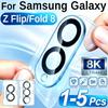 5-1PCS 3D Camera Lens Protector for Samsung Galaxy Z Fold 8 Ultra 8 Flip 8 HD Tempered Glass Lens Cover 9H Anti-Scratch Film