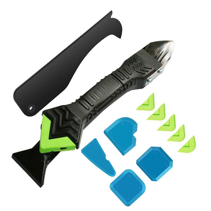 3-in-1 Silicone Caulking Tool: Multifunctional Scraper & Glue Removal Knife