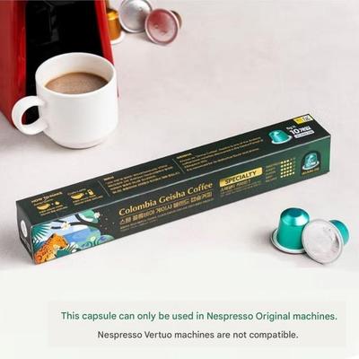 Kolumbianische Geisha Blend Kaffeekapseln 5g x 10 Stk.