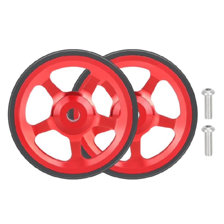 2pack High Strengths Aluminum Alloys Wheel Folded Bike Mudguard Easy Wheel for Campus and City Travel