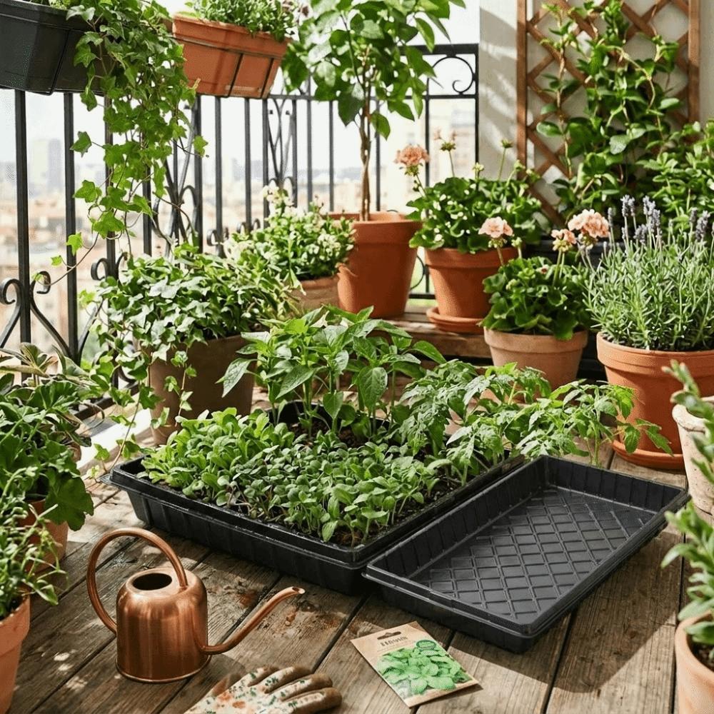 2pcs 54*28cm Seeding Nursery Tray Flower Plant Hydroponic Vegetable Tray Growing Plate Garden