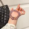 Trendy Beaded Amethyst Butterfly Bracelet Urban Style Women's Jewelry