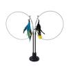 Cat Toys Simulation Bird Interactive Sucker Feather Bird with Bell Cat Stick Toy for Kitten Playing Teaser Wand Toy Cat Supplies