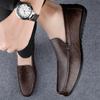 Mode Italienische Herren Handgefertigte Slipper Echtes Leder Formelle Freizeit Schuhe Herren Hohe Qualität Fahrschuhe Bequeme Herren Slipper