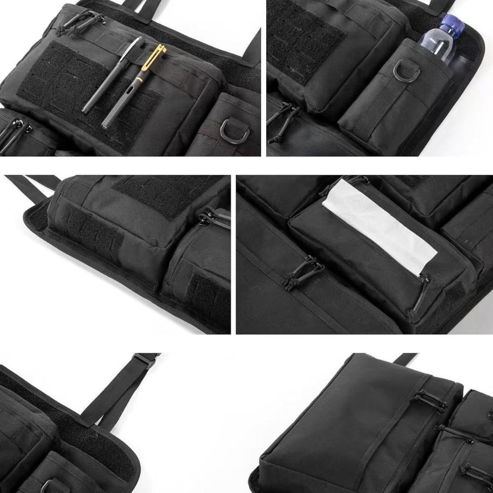 Portable Car Seat Back Storage Bag Multifunctional Hanging Rear Seat Bag  Camping Accessories