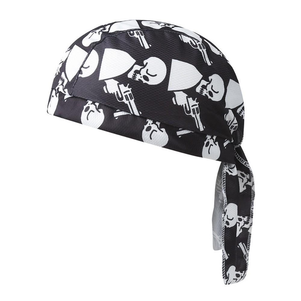 Paisley Print Hijab Caps Breathable Adjustable Bandana Headscarf Quick Dry UV Protection Cycling Head Wrap Outdoor Activities