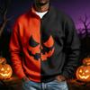 Men's Halloween Print Long Sleeve Sweatshirt