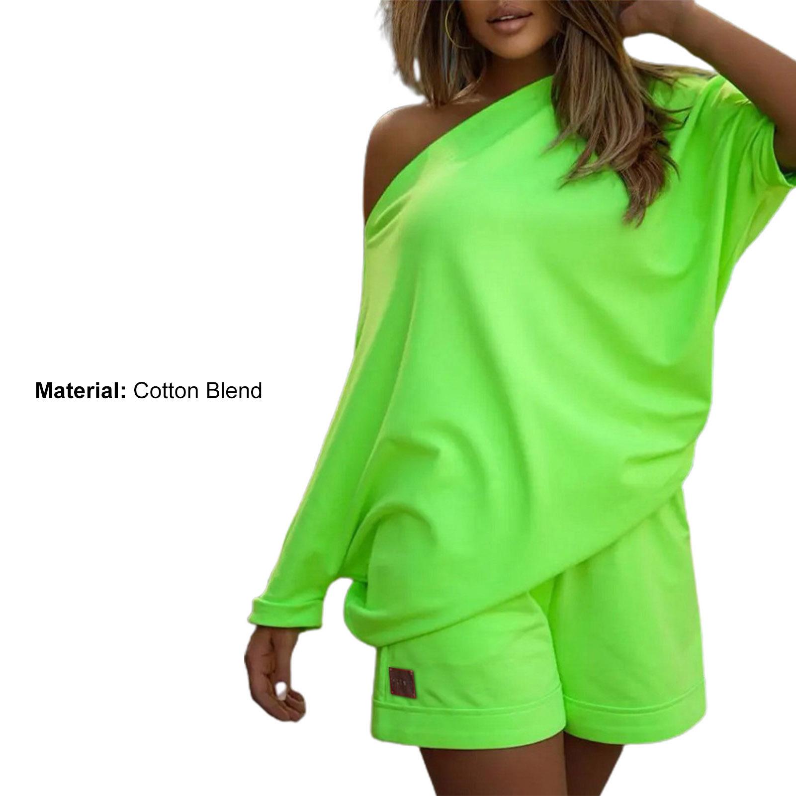 Женский летний однотонный спортивный костюм из 2 шт./компл. — фото 13