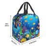 Underwater Coral Reef Fish Insulated Lunch Bag for Kids School Cooler Thermal Food Box Tote Portable Lunch Boxes Container
