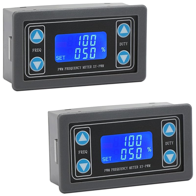 DROK Signal Generator, DC 3.3-30V Function Generator 5-30mA LCD Display PWM Pulse Frequency Duty Cycle Rectangular Wave Square Wave Signal Generator