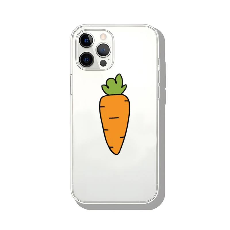 Cute Carrot Phone Case Transparent Fundas for Iphone 14 11 12 13 Mini Pro Max Se 5 6 6 S 7 8 Plus Xr X Xs Shockpoof Back Cover