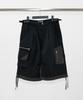 ETCE Layered Cargo Bermuda Shorts (Black)