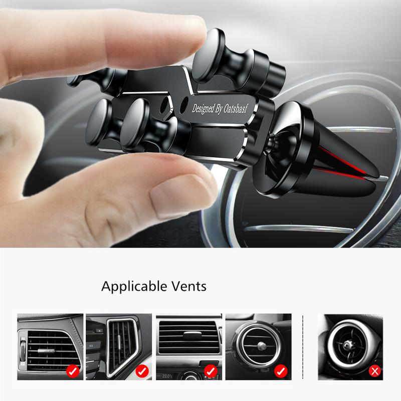 Gravity Car Phone Holder Cell Phone Stand Support GPS Telefon Mount For iPhone 12 13 Pro Max Xiaomi Mobile Phone Charging Holder