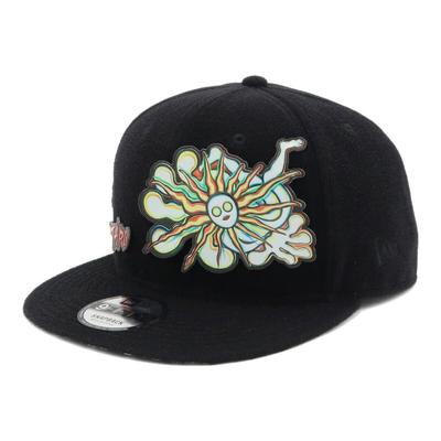 950 TAROKA MANY PATCH BLK Taro Okamoto Velcro Sizes Cap, Black, Collaboration, Closure, M/L