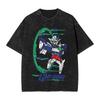 Anime Gundam RX V Printed Tshirt Mens and Womens Washed Tshirt High Quality Vintage Cotton Tshirt Harajuku Tops