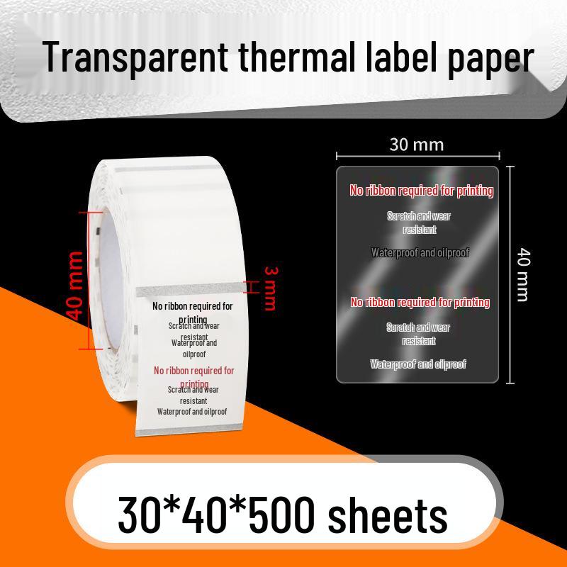 Durable Waterproof Oil-Proof Thermal Label Stickers for Barcode Printers
