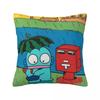 Hangyodon Cartoon Pillowcase Printing Fabric Cushion Cover Gift Pillow Case Cover Home Square 40*40cm