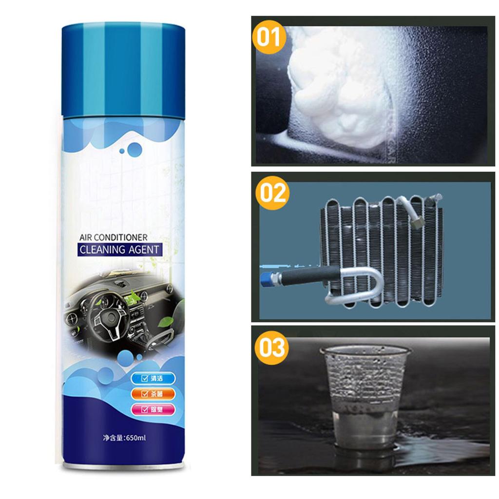Air Conditioner Cleaning Agent Multifunction Anti Stain Car Interior Foam Cleaner Odor Removal