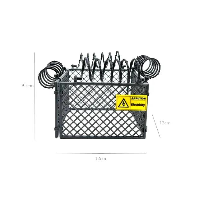 MOC 30104 92338DIY City Military Base Barbed Wire Fence Mesh Isolation Net for WW2 SWAT Weapons Building Blocks Model Bricks Set