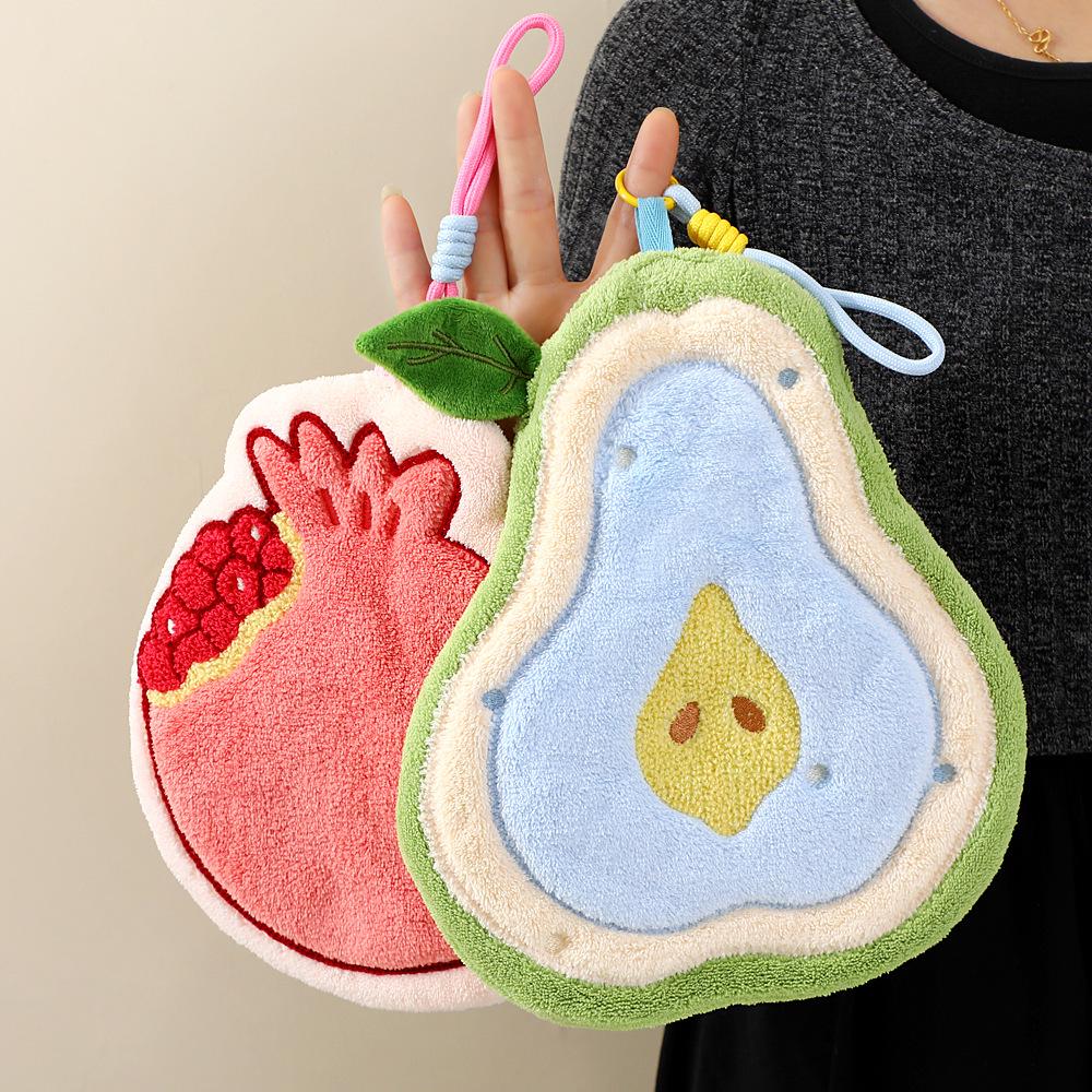 Adorable Fruit-Themed Hand Towels for Kitchen & Bathroom - Creative Souvenir for Kids