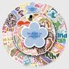 50 Sheets of Kindness Doodle Stickers: Motivational English Slogans for Decorating Phone Cases and Water Bottles