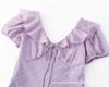 French Retro Coffee Break Purple Dress Women's Summer New Gentle Temperament Muse Vacation Style Long Skirt