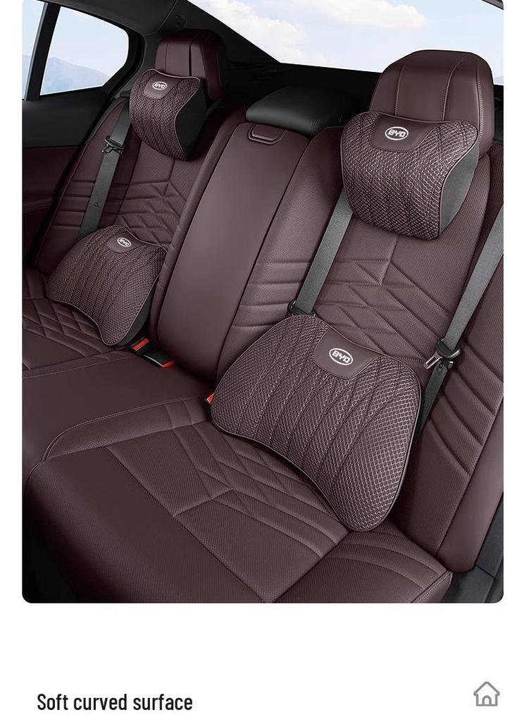 BYD Autokopfstütze Lendenwirbelstütze & Eis-Seiden-Sitzkissen für Qin, Yuan, Han, Song PLUS, dmi Tang DM & Champion Edition EV