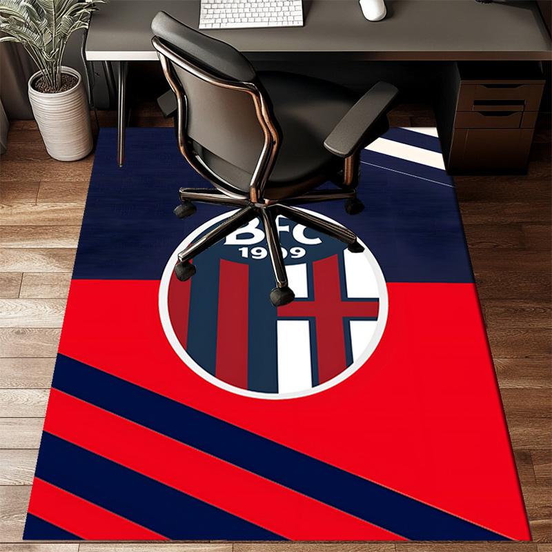 Milan Football club Printed Office Carpet Chair Cushion Entryway Rug, Rugs for Living Room, Bedroom Christmas gifts