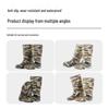 QINXING Men's Mid-Calf Camouflage Rain Boots