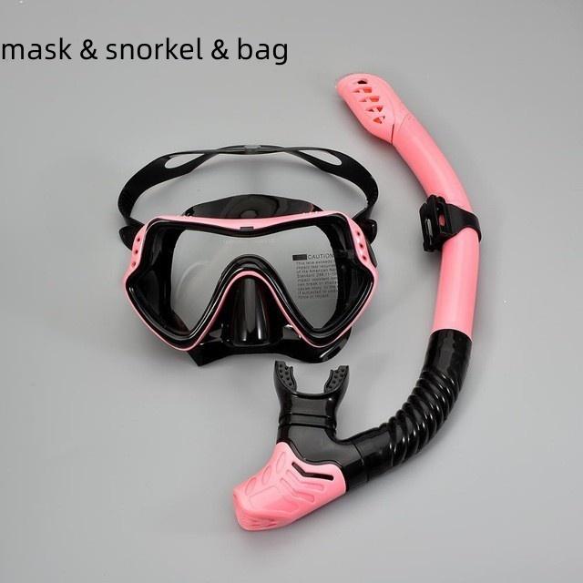 Professionelle Tauchmaske Schnorchelset Outdoor Tauchtrainingsausrüstung Silikon Tauchbrille Atemrohr Neu