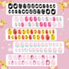 120 Stuks Celsius Set Leuke Kunstnagels Volledige Dekking Nageltips voor Kinderen   Nagelkunst Kinderen Cadeau