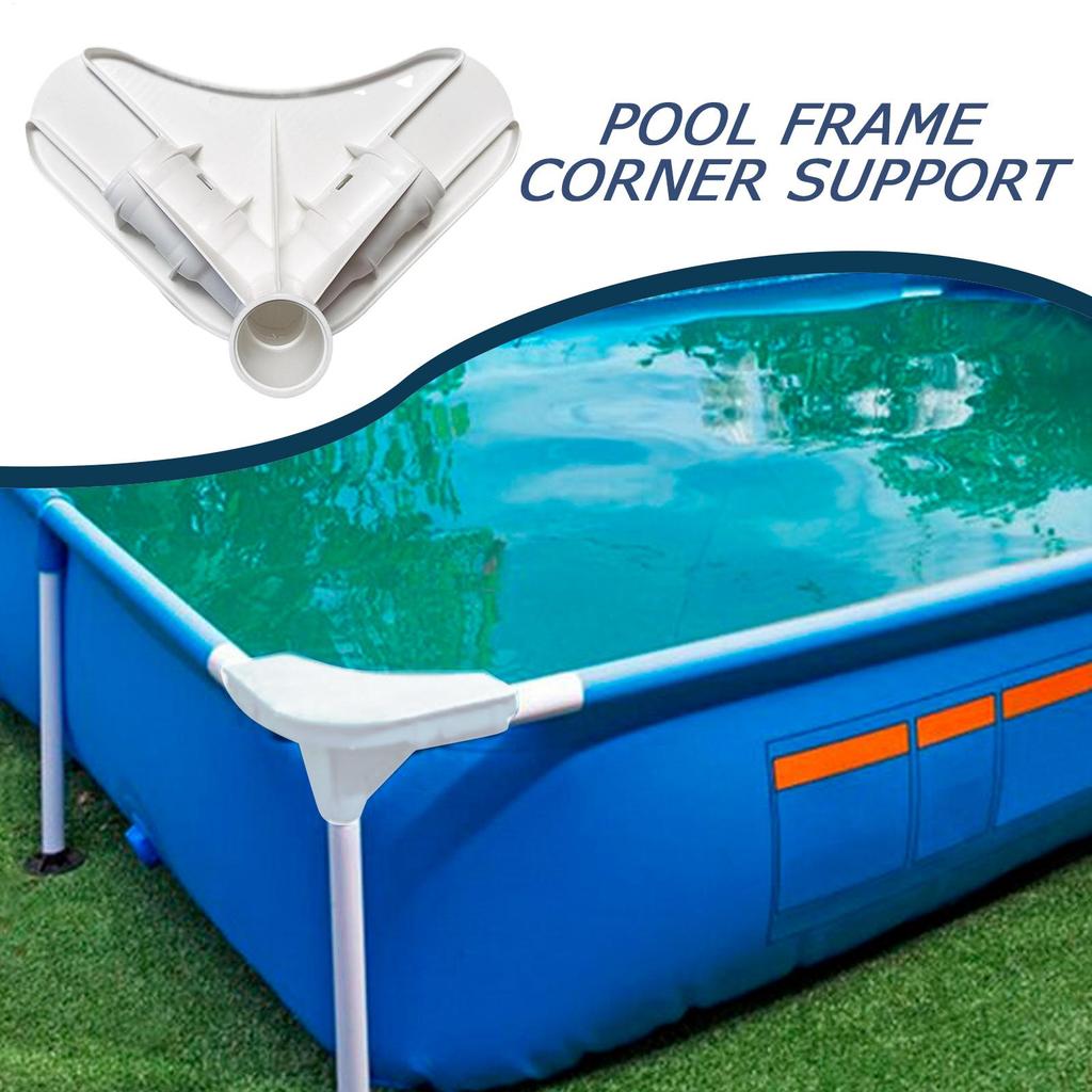 Pool Frame Corner Connector Leg Joint for Family Ground Pool Leak-Proof Precise Angle Replacement Parts for Outdoor Garden