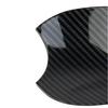 For Toyota Tundra   Carbon Fiber Side Door Handle Bowl Cover Trim 4pcs
