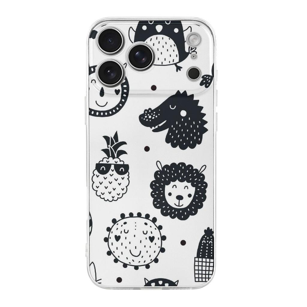 1 Pack For Iphone 17/17Air/17Pro/17ProMax Tpu Phone Case With Slim Profile, Anti-Slip Sides, Raised Lips Around Camera, Responsive Press Buttons