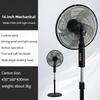 Household 16 Inch Electric Fan Wide-angle Shaking Head Vertical Fan 8 Gears Wind Speed Adjustable Floor Fan