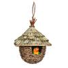Hanging Hummingbird Nest House Outside Hand Woven Bird Nest Durable Sturdy Natural Grass Material Great for Patio Indoor