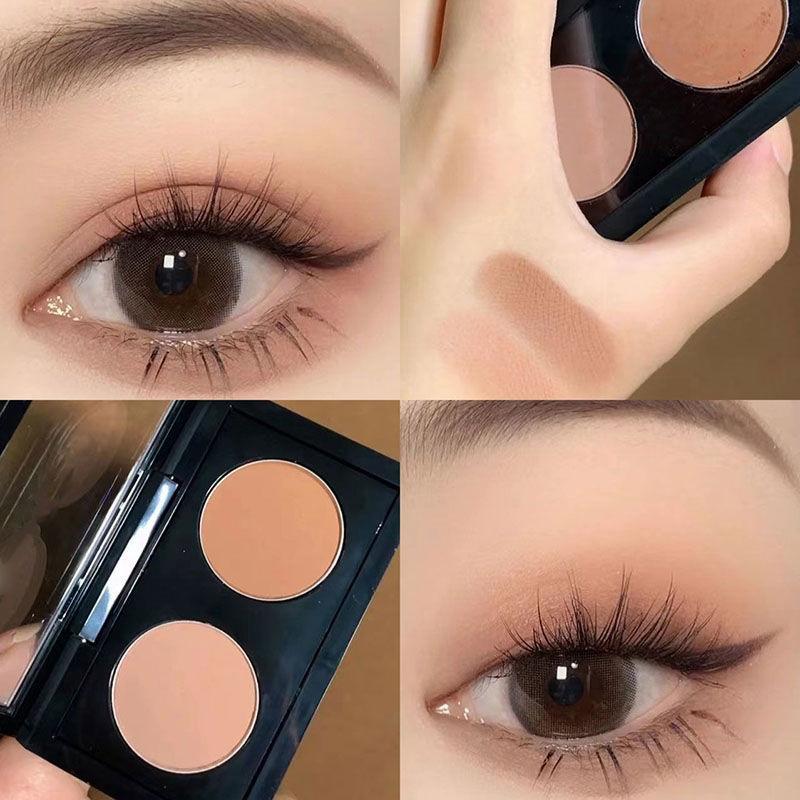 

2Color Eye Shadow Plate Eyeshadow Girl Beginner Makeup Подставка для теней для век Sculpture Highlight Cosmetic For Girls Accessories