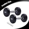 2 Pieces Round Dumbbell Exercise Fitness Women Hand Weights for Strength Training Stainless