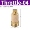 10PCS/50PCS/200PCS Pneumatic Brass Exhaust Muffler BSL M5 1/8 1/4 3/8 1/2 BSP Male Thread For Air Noise Adjustable Long Short