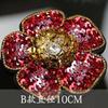 BIGflower rhinestone beaded patches perle pour coudre vetement applique sew on patches for clothes bordados para costura