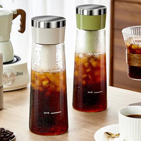 750ML Konvice na kávu Cold Brew 2minutová konvice na Cold Brew s filtrem z nerezové oceli pro domácí použití Konvice na ledovou kávu/čaj
