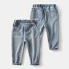 Children's Jeans Spring and Autumn Pants Boys' Worn Casual Denim Pants