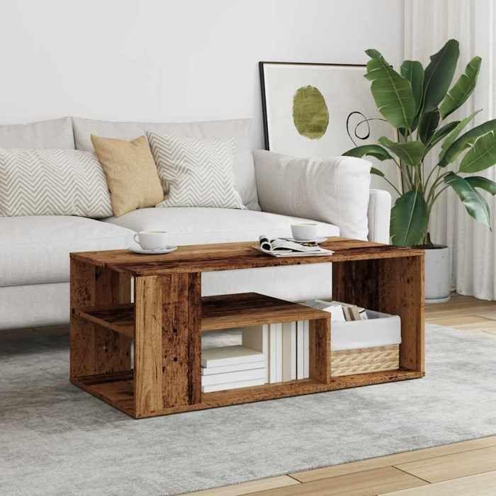 VidaXL Side Table Old Wood 100x50x40 Cm Engineered Wood, Side Table, Living Room Table, Side Table, End Table 856556